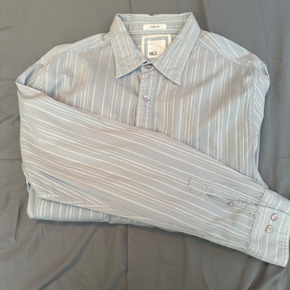 BKE Slim Fit Casual L/S Button Down - Picture 2 of 6